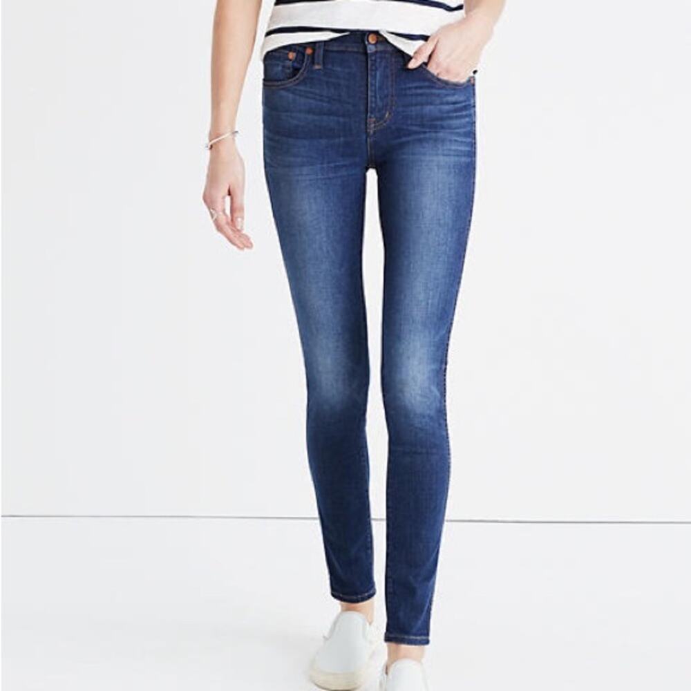 Madewell 9” High Riser Skinny Skinny Dark Wash Ankle Jeans Size 26